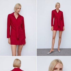 Knot detail shirt dress - XS - Mango